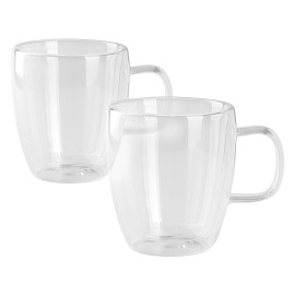 PIGNA MAXI, set od dve staklene šolje sa dvostrukim zidom, 2 x 330 ml