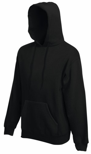 Fruit of the Loom, Classic Hooded Sweat, klasični muški duks sa kapuljačom, crna, M