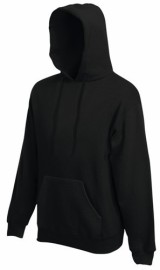 Fruit of the Loom, Classic Hooded Sweat, klasični muški duks sa kapuljačom, crna, L