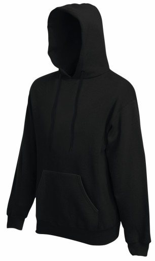Fruit of the Loom, Classic Hooded Sweat, klasični muški duks sa kapuljačom, crna, L