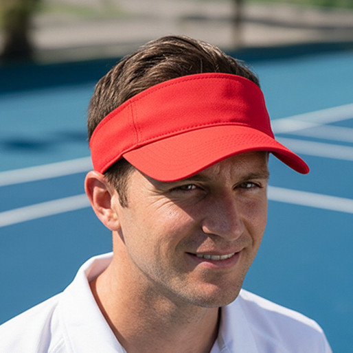 CABRIO, vizir kačket, crveni