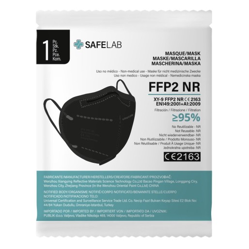 FFP2, face mask, black