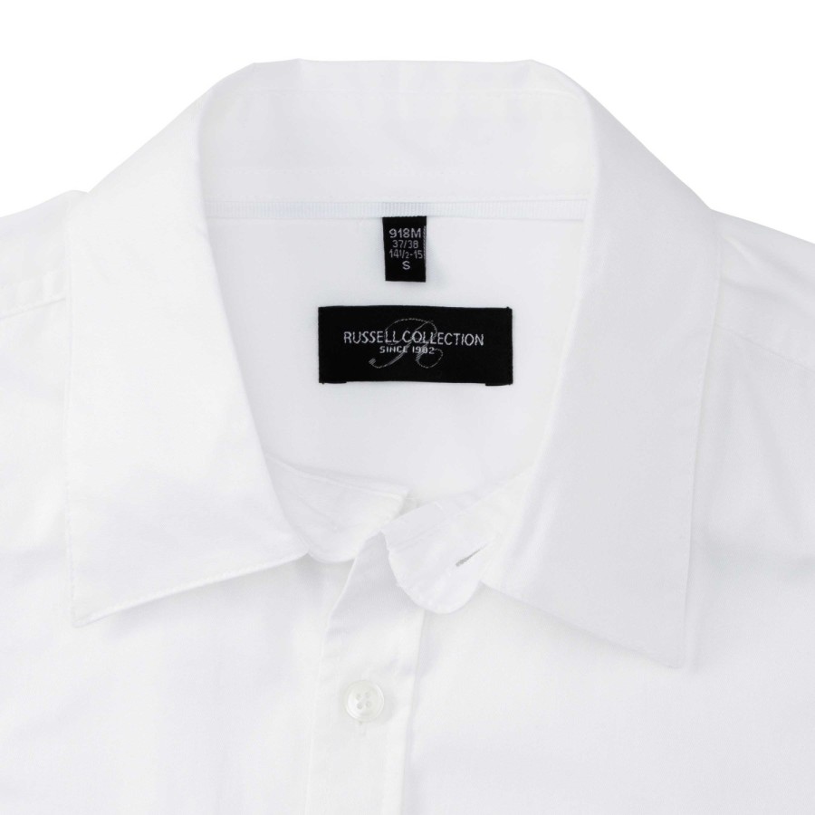RUSSELL men's shirt with sleeves rolled up ROLL SLEEVE TWILL