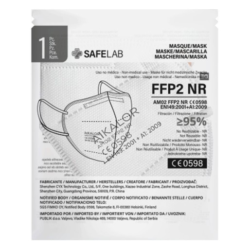 FFP2, zaštitna maska, bela
