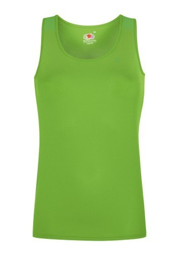 Fruit of the Loom, Ladies Performance Vest, sportska atlet majica za žene, limeta,L