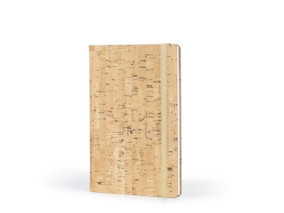 MERLOT, notes sa elastičnom trakom, dimenzija 14.4 x 21.4 cm, braon