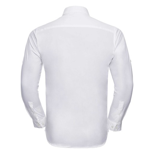 RUSSELL men's shirt with sleeves rolled up ROLL SLEEVE TWILL
