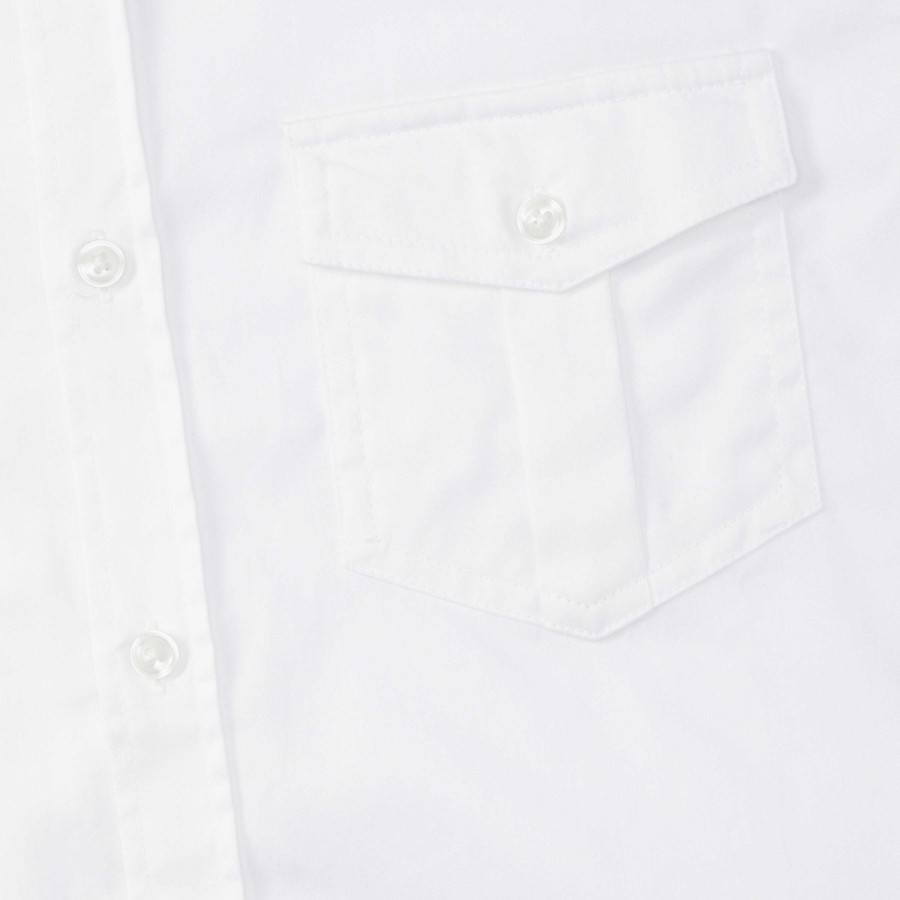 RUSSELL men's shirt with sleeves rolled up ROLL SLEEVE TWILL