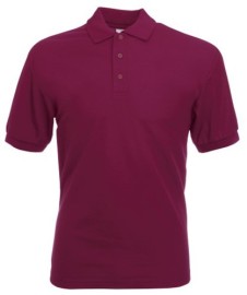 Fruit of the Loom, 65/35, polo shirt for men, burgundy, L