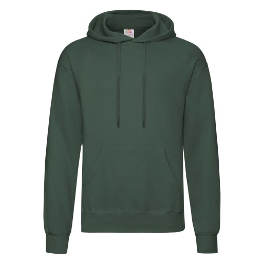 Fruit of the Loom, Classic Hooded Sweat, Men's Hooded Classic Hoodie, Forest Green, 2XL