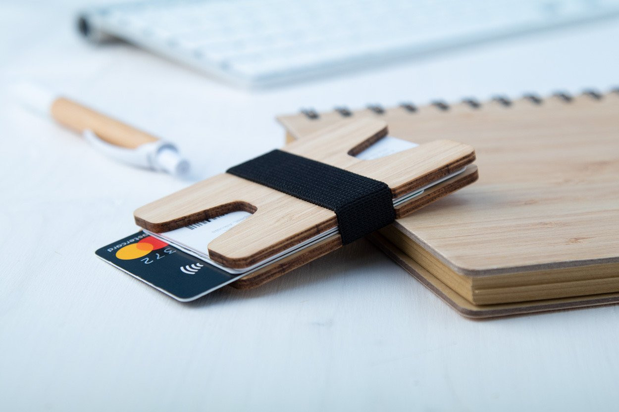 Wolly bamboo card holder wallet