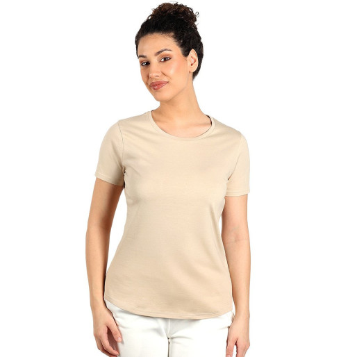 TERRA LADY, organic cotton t-shirt, 150 g/m2, beige