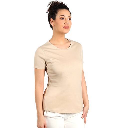 TERRA LADY, organic cotton t-shirt, 150 g/m2, beige