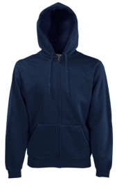 Fruit of the Loom, Classic Hooded Sweat Jacket, men's hooded sweatshirt, dark navy, L