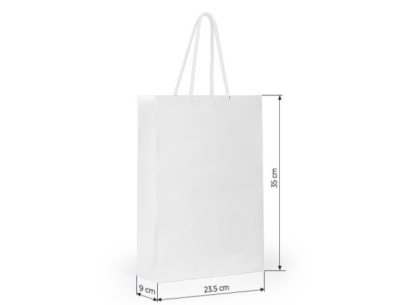 BLANCA, paper bag, white