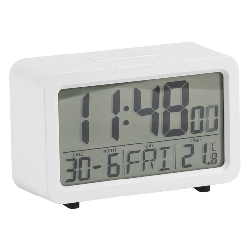 TIMEOUT, lcd desk clock, white