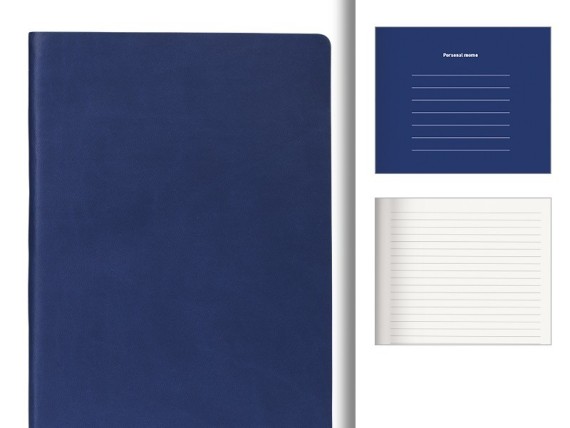 CAPRI, notebook size 14.4 x 21.4 cm, blue