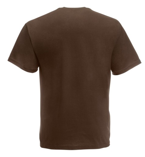 Fruit of the Loom, Super Premium, men's cotton T-shirt, chocolate, L