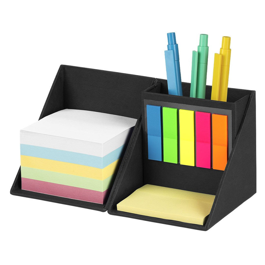 BLOCK, stationery set, black