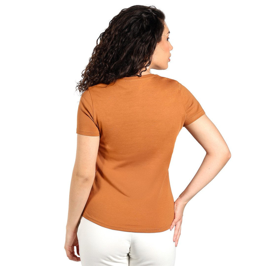 TERRA LADY, organic cotton t-shirt, 150 g/m2, light brown