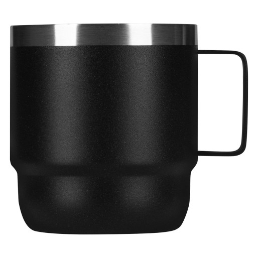 KAVA, double wall metal mug, 180 ml, black