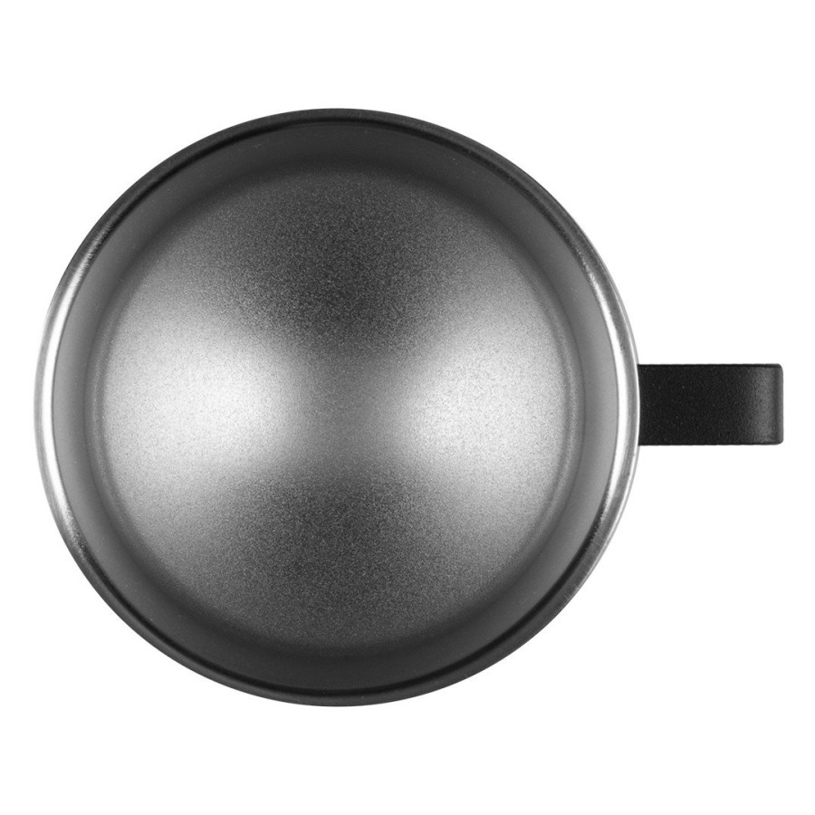 KAVA, double wall metal mug, 180 ml, black