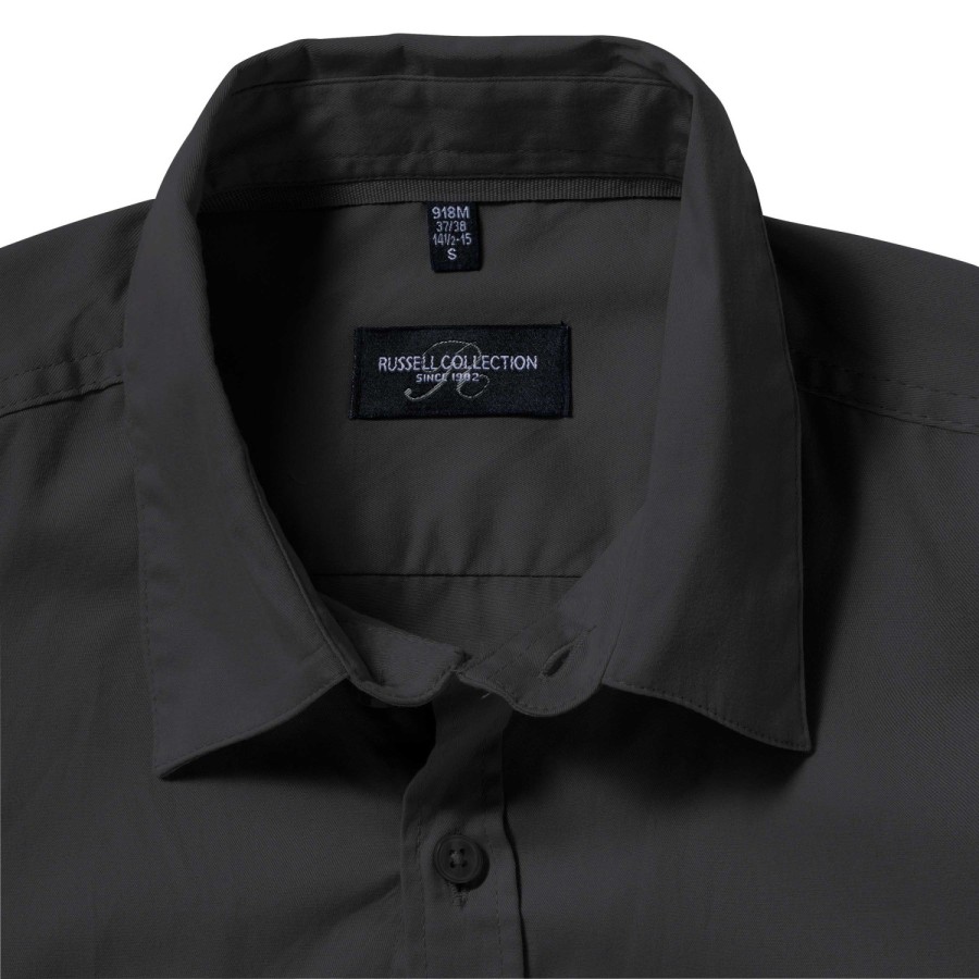 RUSSELL men's shirt with sleeves rolled up ROLL SLEEVE TWILL