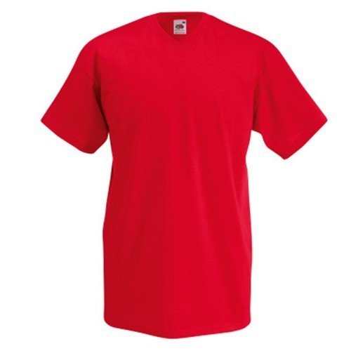 Fruit of the Loom, Valueweight, Men's Cotton T-shirt and V-neck, Red, 3XL