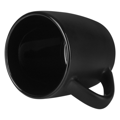 LUNA MINI, stoneware mug, 220 ml, black