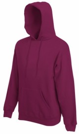 Fruit of the Loom, Classic Hooded Sweat, Men's Hooded Sweatshirt, Burgundy, XL