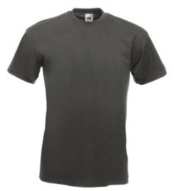 Fruit of the Loom, Super Premium, men's cotton T-shirt, light graphite, XL