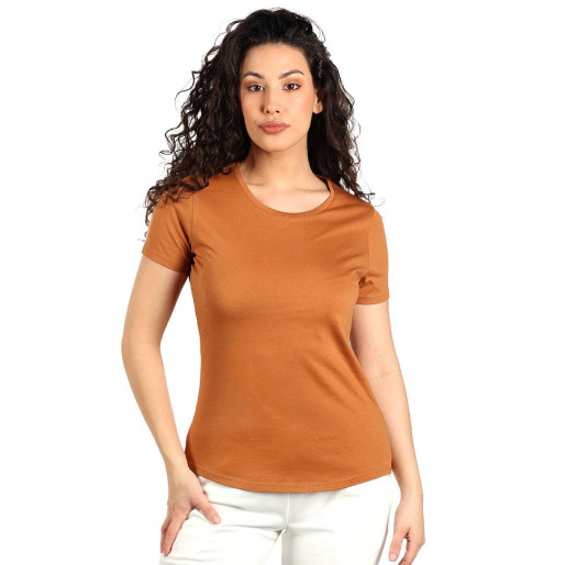TERRA LADY, organic cotton t-shirt, 150 g/m2, light brown