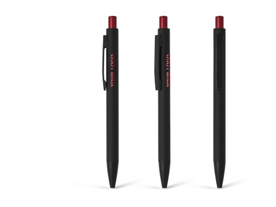 COLORISSIMO, metalna hemijska olovka, crvena