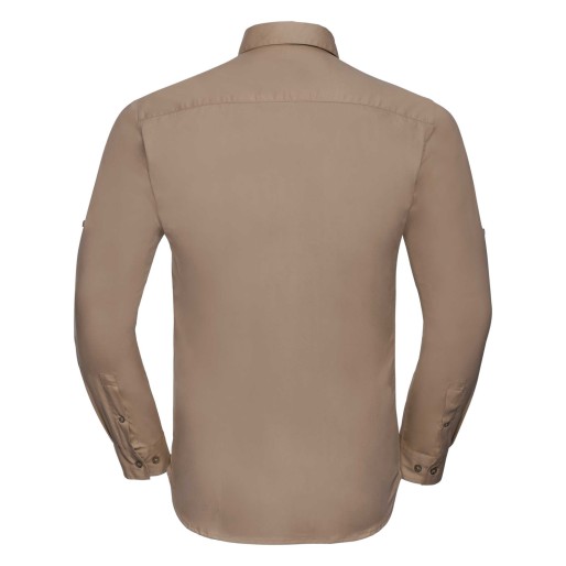 RUSSELL men's shirt with sleeves rolled up ROLL SLEEVE TWILL