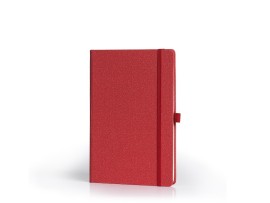 NEW DELHI, A5 notebook with elastic band, red