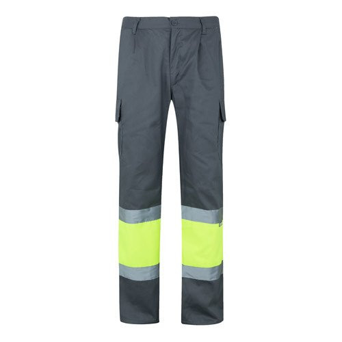 VL POSEIDON LARGE. Two-tone multi-pocket twill trousers (210g/m²), in cotton (20%) and polyester (80%)