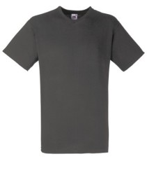 Fruit of the Loom, Valueweight, Men's Short Sleeve Cotton V-Neck, Light Graphite, 3XL