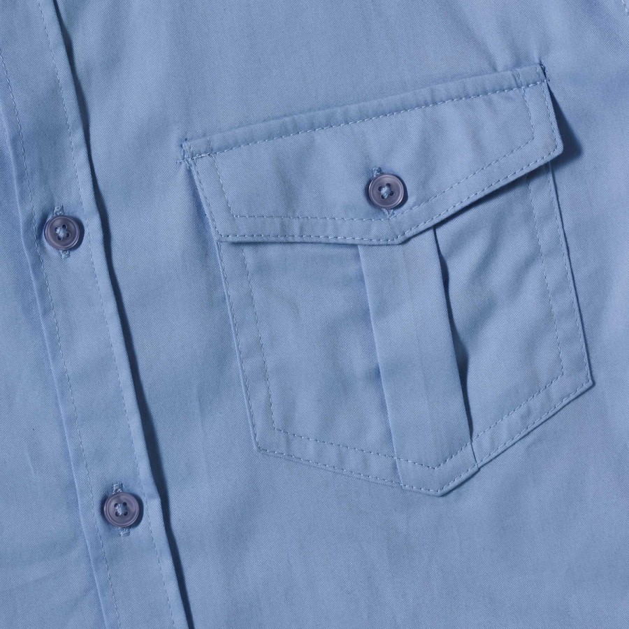 RUSSELL men's shirt with sleeves rolled up ROLL SLEEVE TWILL