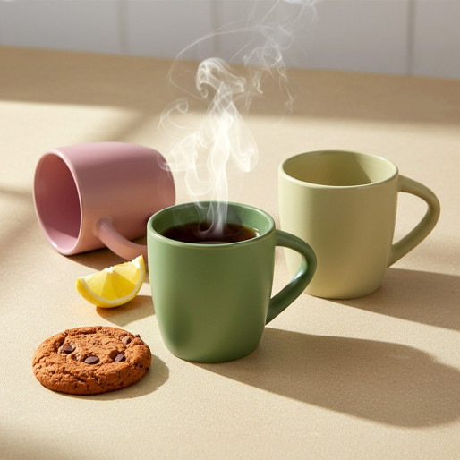 LUNA MINI, stoneware mug, 220 ml, pastel green