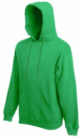 Fruit of the Loom, Classic Hooded Sweat, Men's Hooded sweatshirt, kelly green, M
