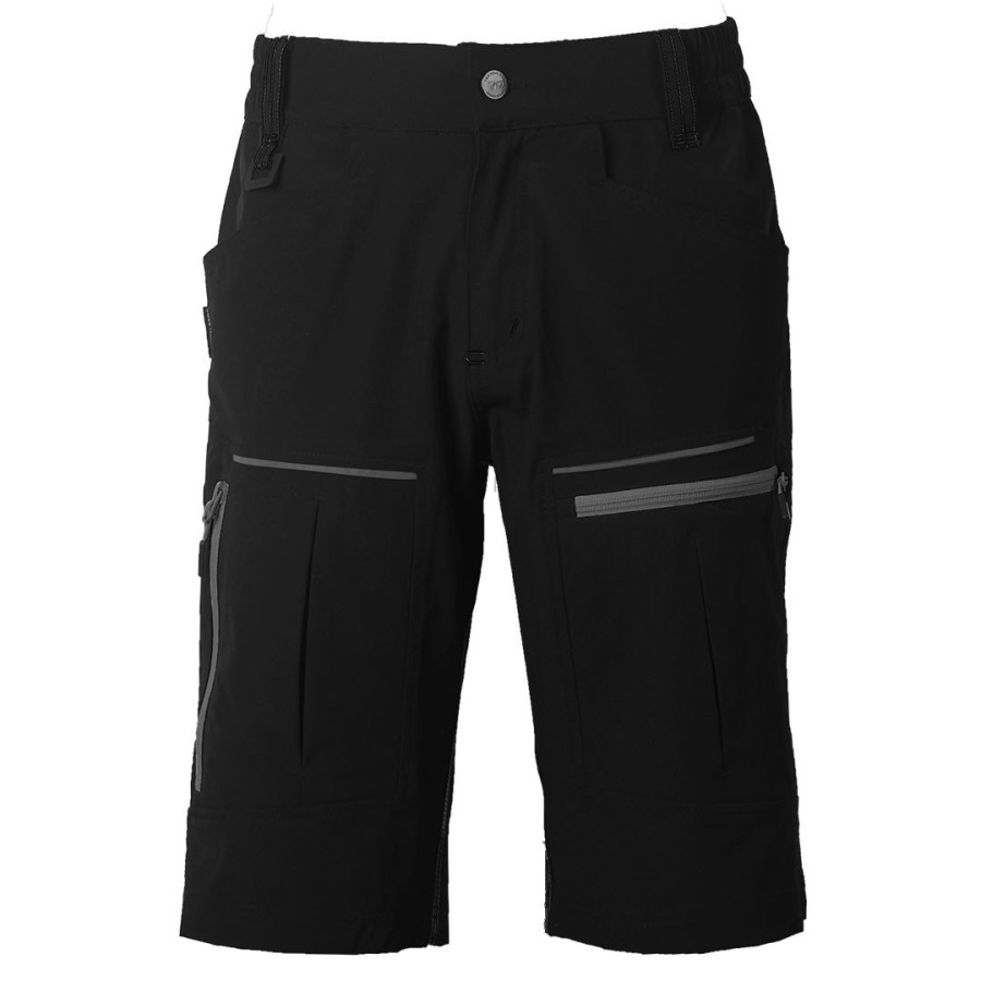 PANTHER BERMUDA, elastične radne bermude, crna
