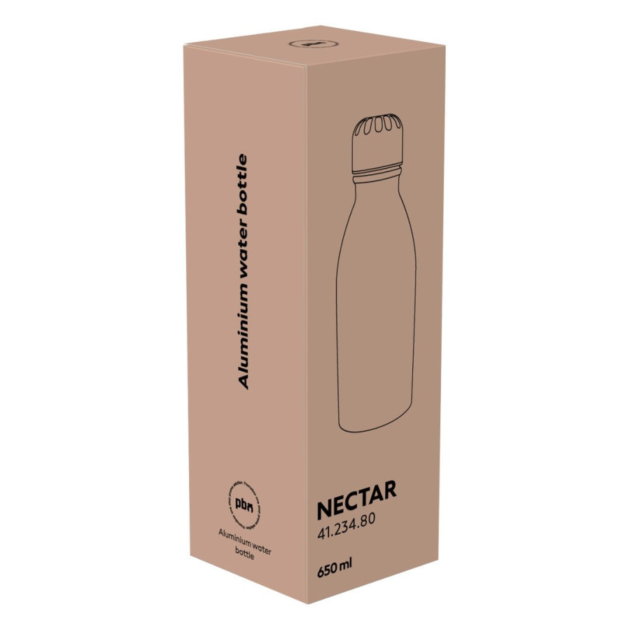 NECTAR, water bottle, 600 ml, silver