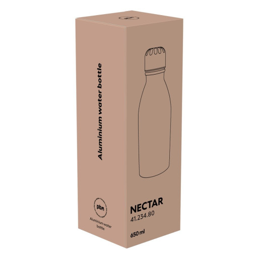 NECTAR, boca za vodu, 600 ml, srebrna