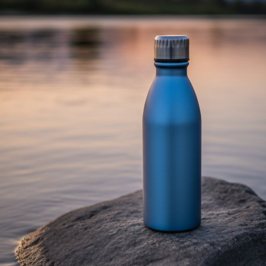 NECTAR, water bottle, 600 ml, metallic blue