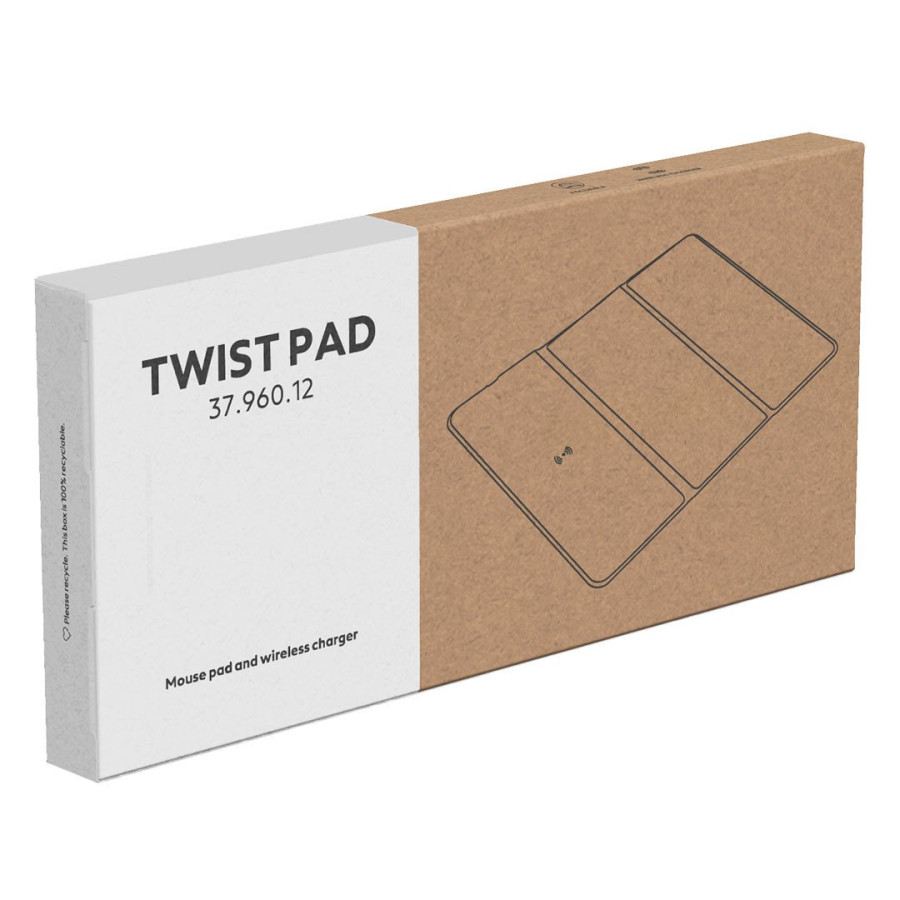 TWIST PAD, mouse pad and wireless charger, 15w, gray
