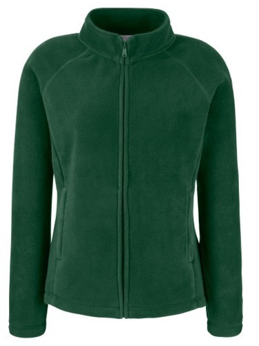 Fruit of the Loom, Ladies Full Zip Fleece, forest green, women's polar fleece sweatshirt, L