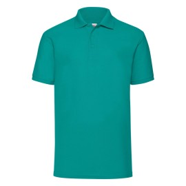 Fruit of the Loom, 65/35, polo shirt for men, emerald, XL