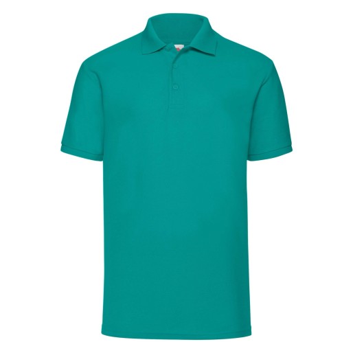 Fruit of the Loom, 65/35, polo shirt for men, emerald, XL