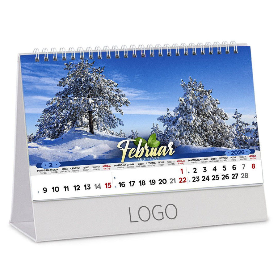 PRIRODA 16, desk calendar, 13 pages, 22.5 x 13 cm