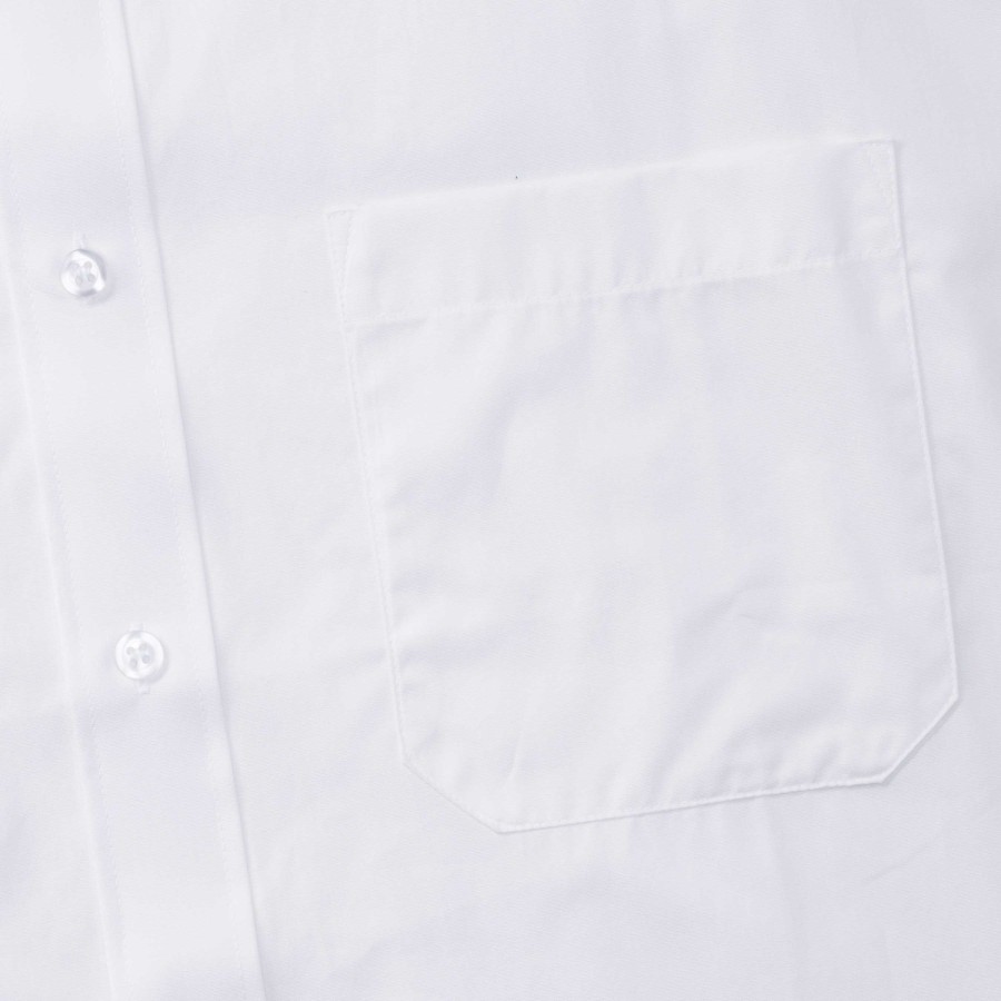 RUSSELL men's short sleeve shirt PURE COTTON POPLIN